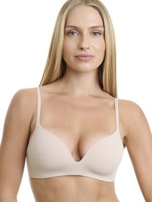 Padded non-wired seamless bra