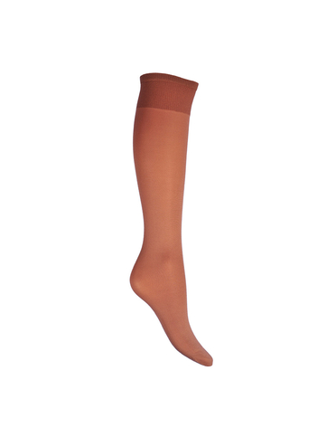 Opaque knee clearance high stockings